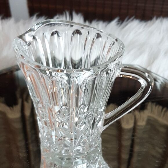   Vintage Lead Crystal Sugar Creamer & Tray  4 Piece Set - Picture 11 of 11